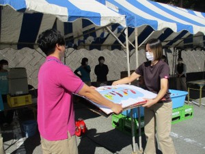 秋祭り準備　鳥山、松野